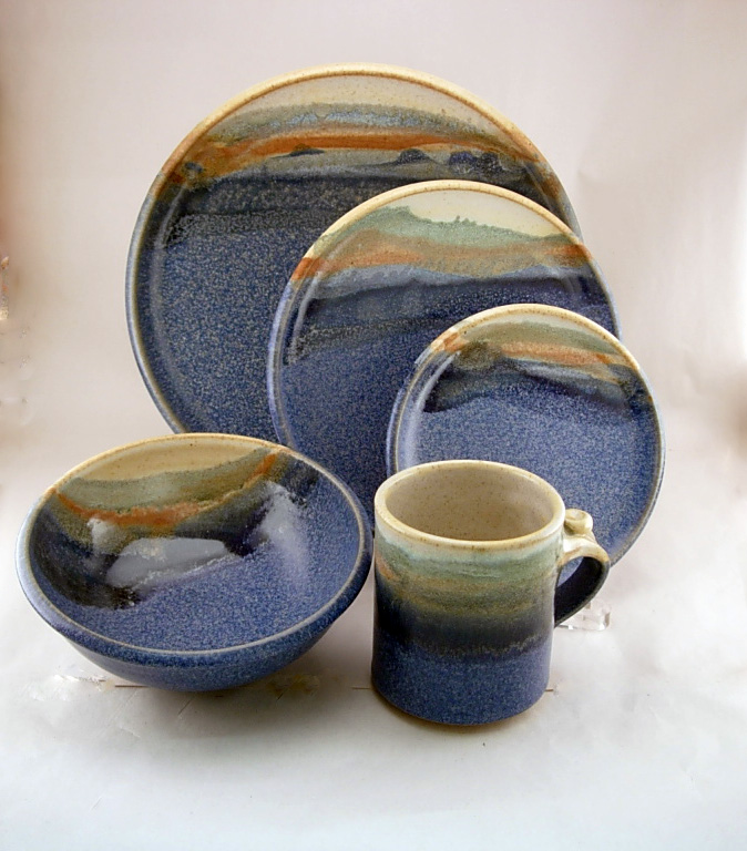 handmade pottery dish sets