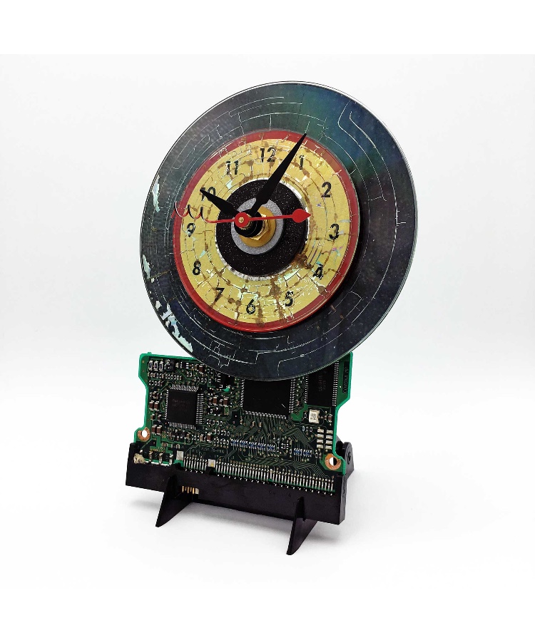 Computer Art Clock by Carol Baum