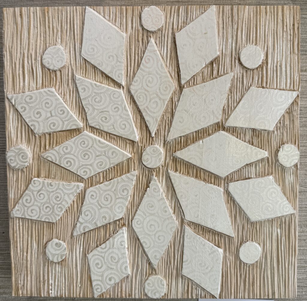 Carved Wood Snowflake Design by Tracy Lytle